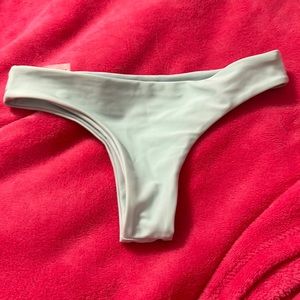 light blue bikini bottom. size small.